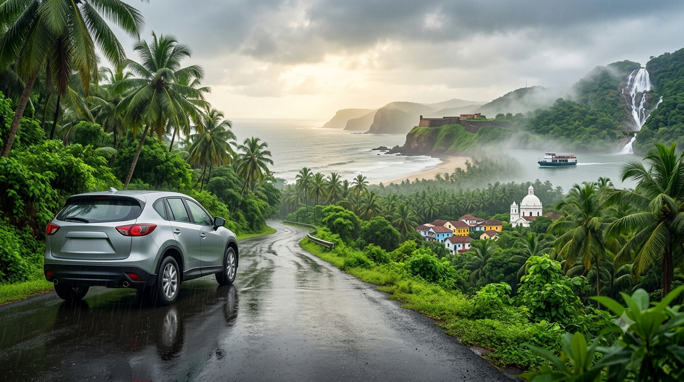 Places to Explore in Goa During Monsoon by Car